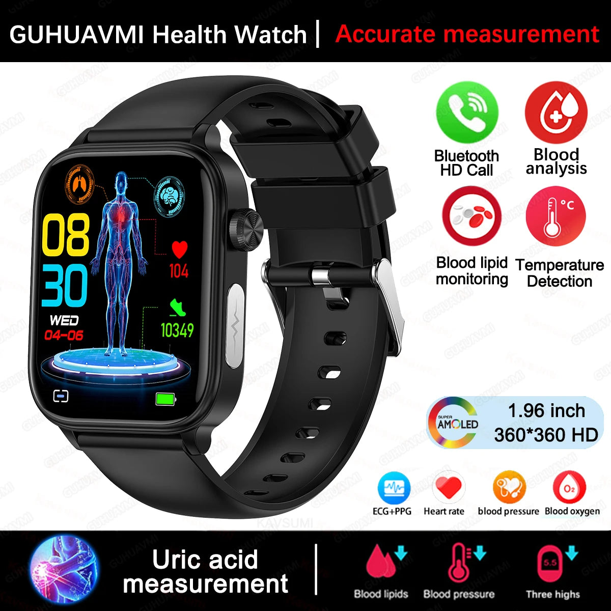 Health Smartwatch Men Women