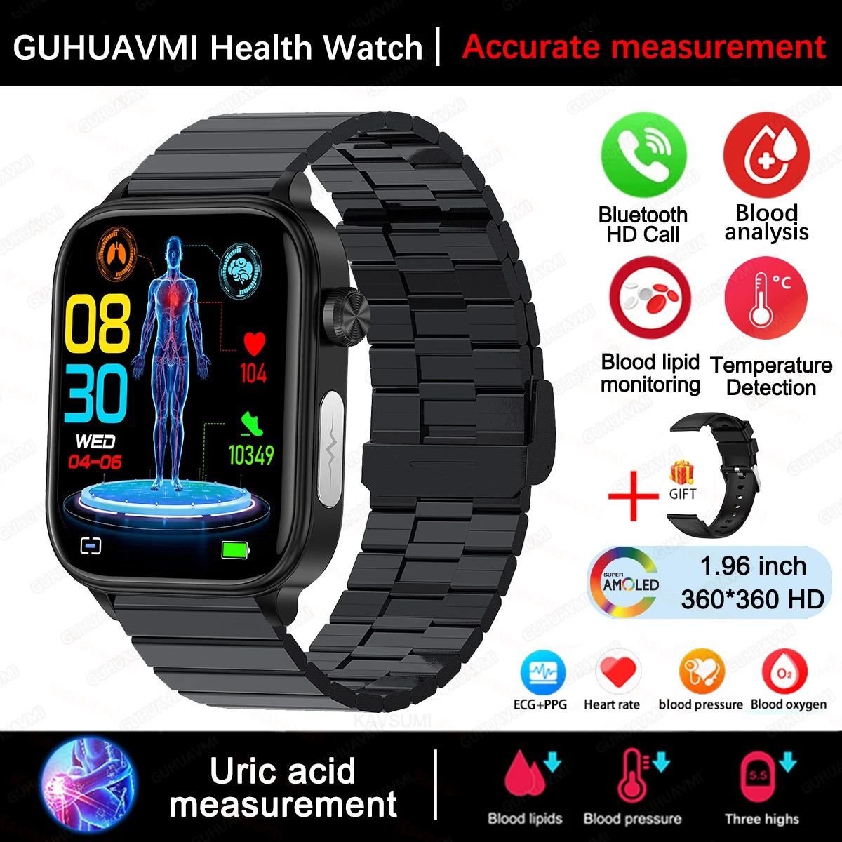 Health Smartwatch Men Women