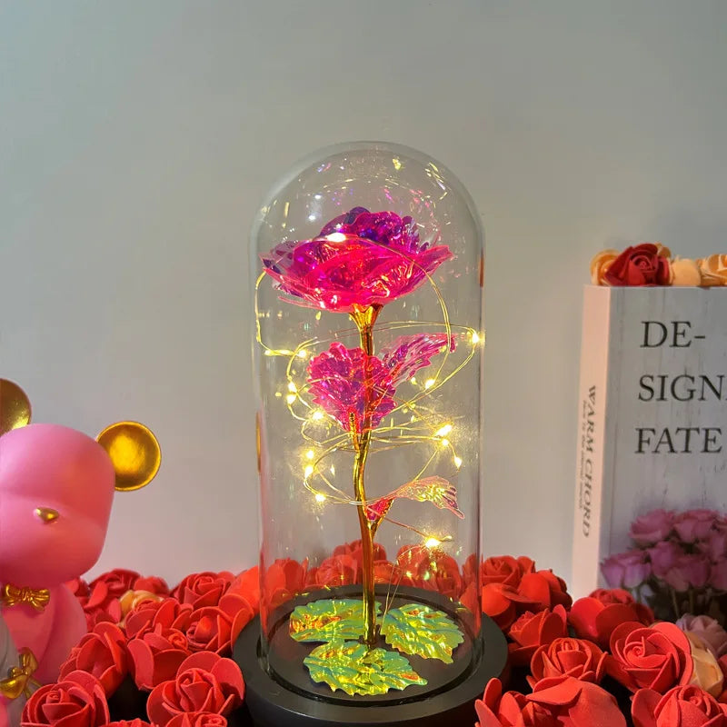 Led Glass Flower Gift
