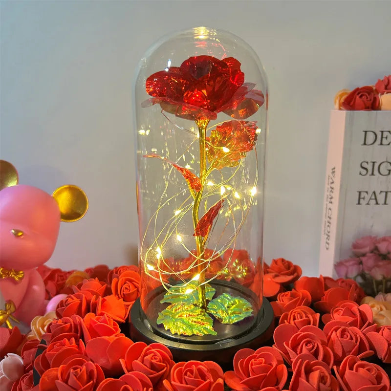 Led Glass Flower Gift