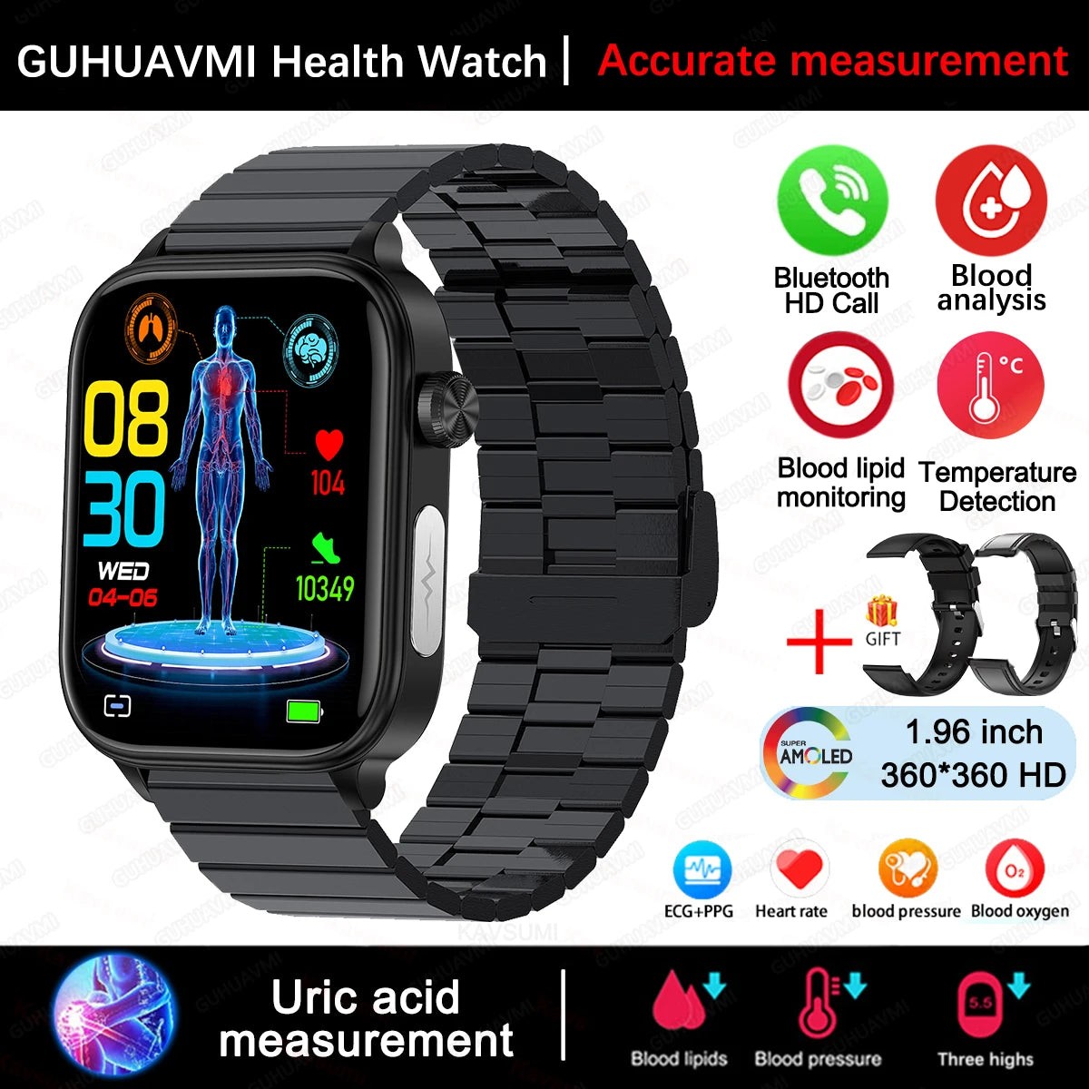 Health Smartwatch Men Women