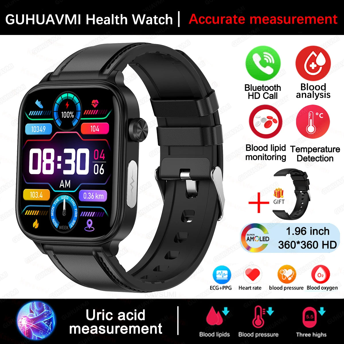 Health Smartwatch Men Women