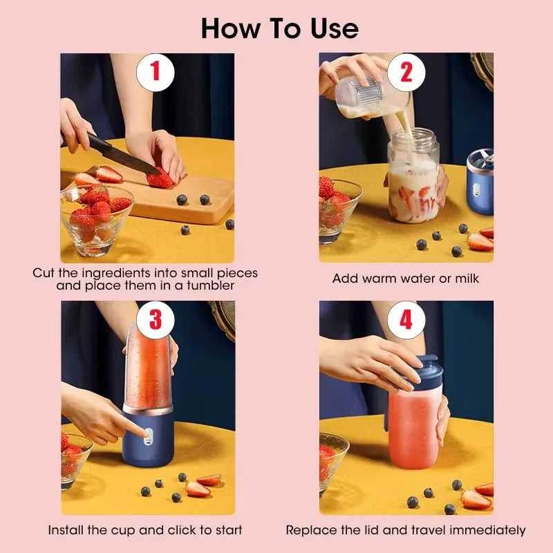 Portable Fruit Juice Blender