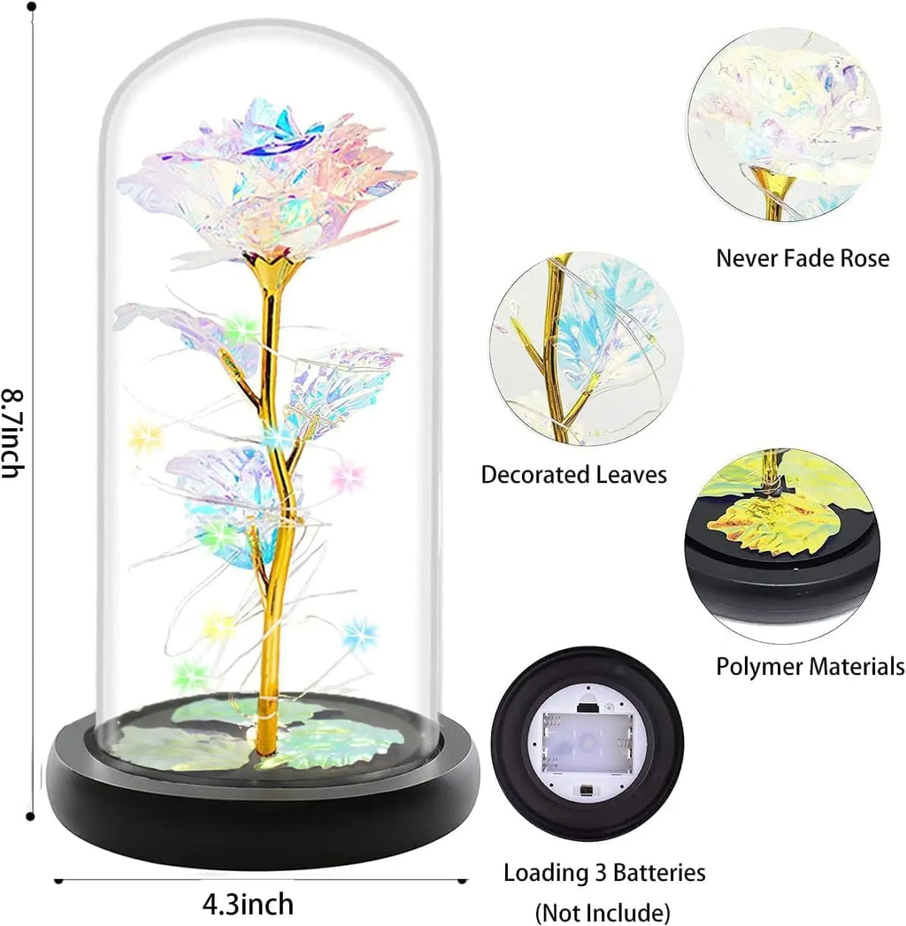 Led Glass Flower Gift