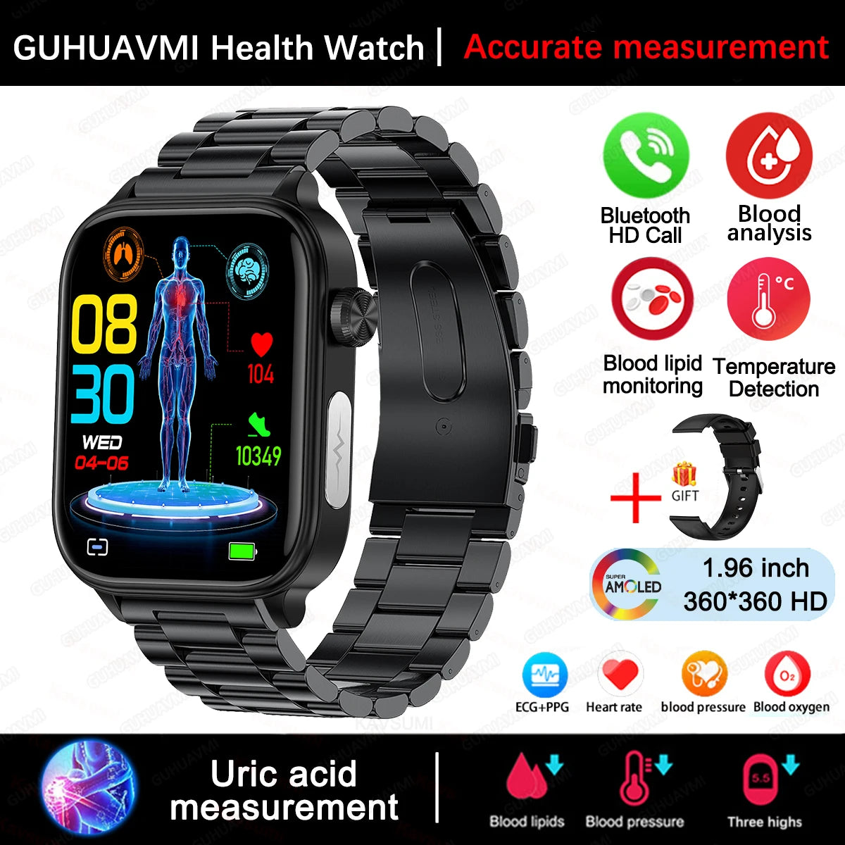 Health Smartwatch Men Women