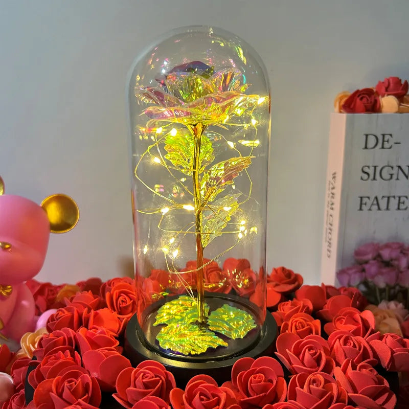Led Glass Flower Gift