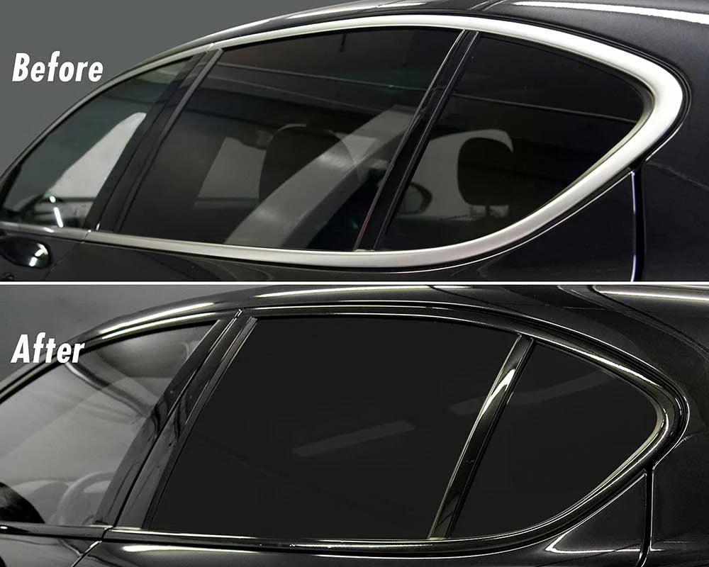 Glossy Car Black Vinyl Stripes