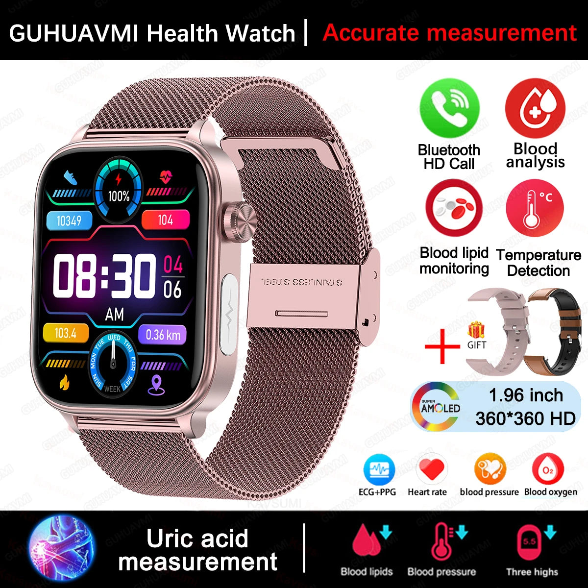 Health Smartwatch Men Women