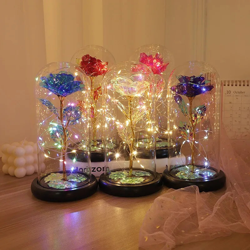 Led Glass Flower Gift